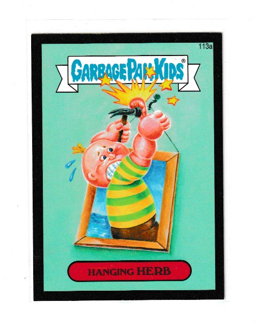 2014 Garbage Pail Kids Series 2 Black #113a Hanging Herb