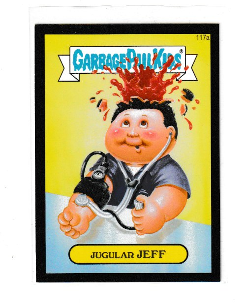 2014 Garbage Pail Kids Series 2 Black #117a Jugular Jeff