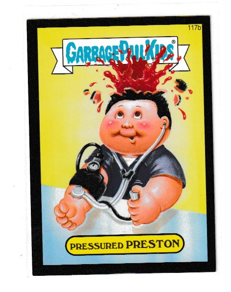 2014 Garbage Pail Kids Series 2 Black #117b Pressured Preston