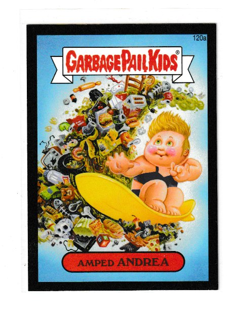 2014 Garbage Pail Kids Series 2 Black #120a Amped Andrea