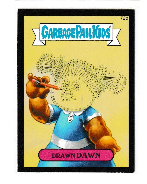 2014 Garbage Pail Kids Series 2 Black #72b Drawn Dawn