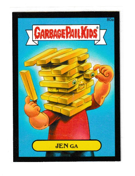 2014 Garbage Pail Kids Series 2 Black #80a Jen Ga