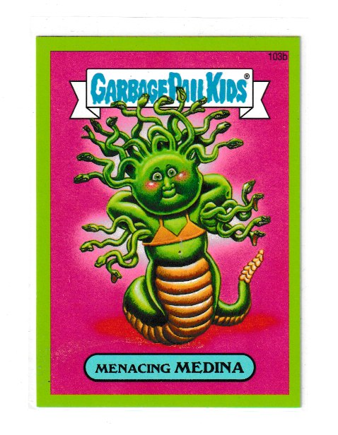 2014 Garbage Pail Kids Series 2 Green #103b Menacing Medina