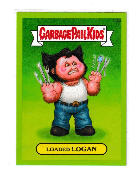 2014 Garbage Pail Kids Series 2 Green #122b Loaded Logan