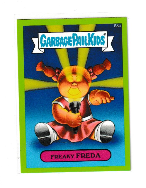 2014 Garbage Pail Kids Series 2 Green #68b Freaky Freda