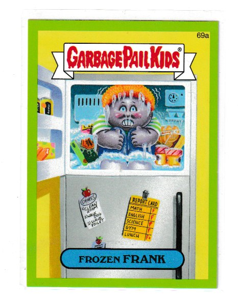 2014 Garbage Pail Kids Series 2 Green #69a Frozen Frank