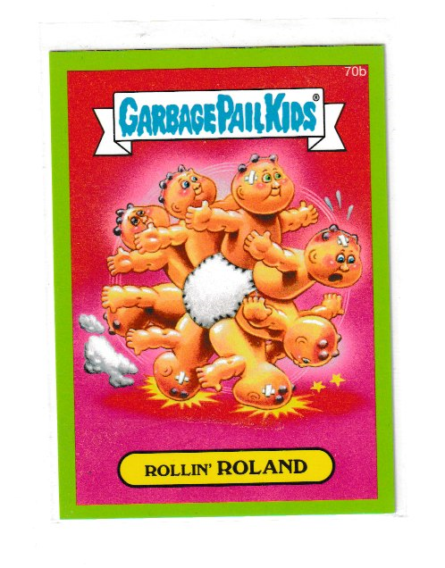 2014 Garbage Pail Kids Series 2 Green #70b Rollin Roland