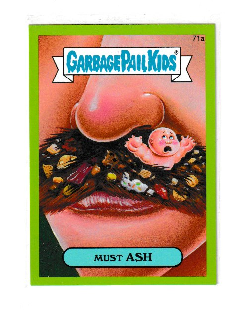 2014 Garbage Pail Kids Series 2 Green #71a Must Ash