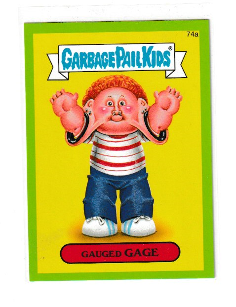 2014 Garbage Pail Kids Series 2 Green #74a Gauged Gage