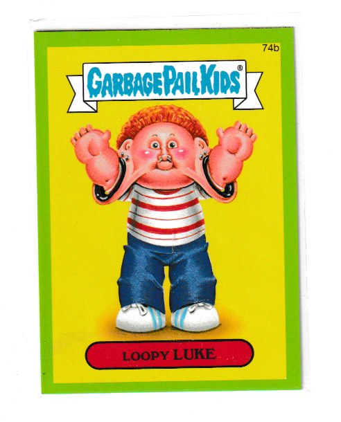 2014 Garbage Pail Kids Series 2 Green #74b Loopy Luke