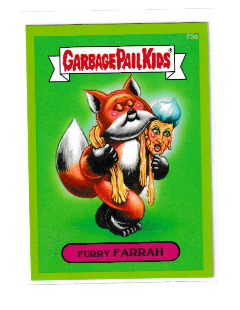 2014 Garbage Pail Kids Series 2 Green #75a Furry Farrah