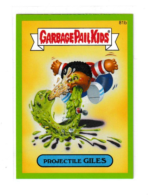 2014 Garbage Pail Kids Series 2 Green #81b Projectile Giles