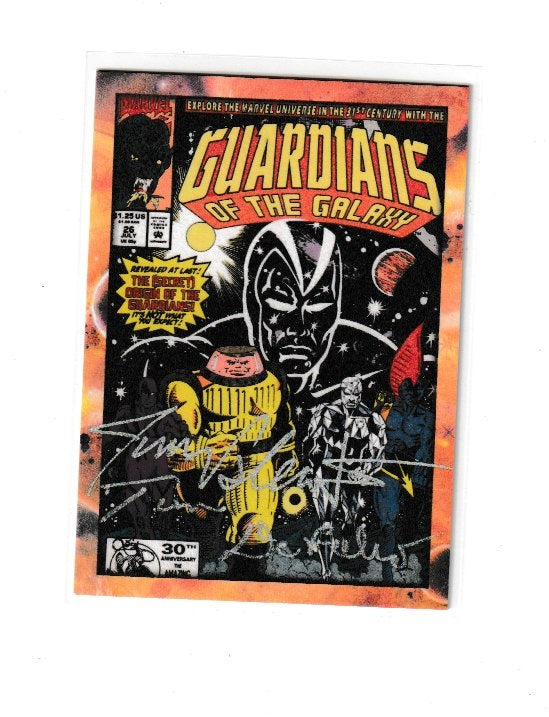 2014 Guardians of the Galaxy Classic Cover Autographs #GG-DJ Tom DeFalco & Jim Valentino