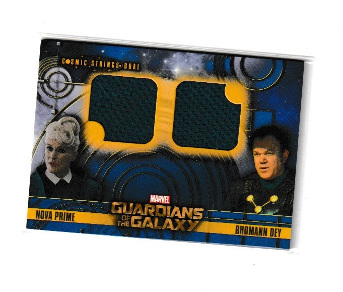 2014 Guardians of the Galaxy Cosmic Strings Dual #CSD-6 Glenn Close as Nova Prime & John C Reilly as Rhomann Dey