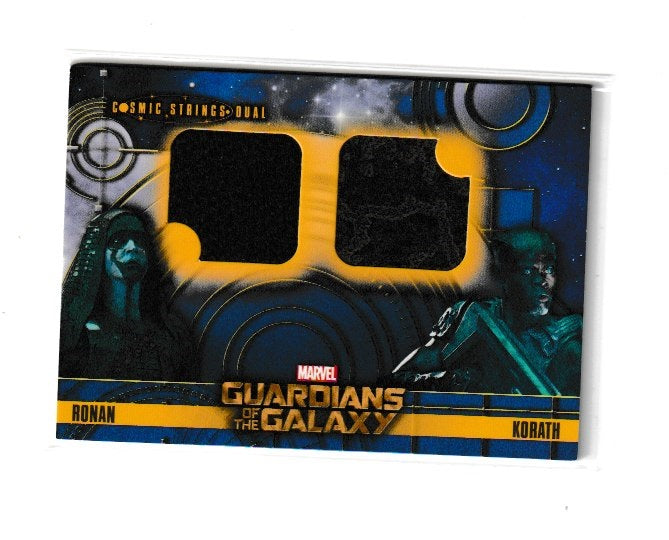 2014 Guardians of the Galaxy Cosmic Strings Dual #CSD-8 Lee Pace as Ronan & Djimon Hounsou as Korath