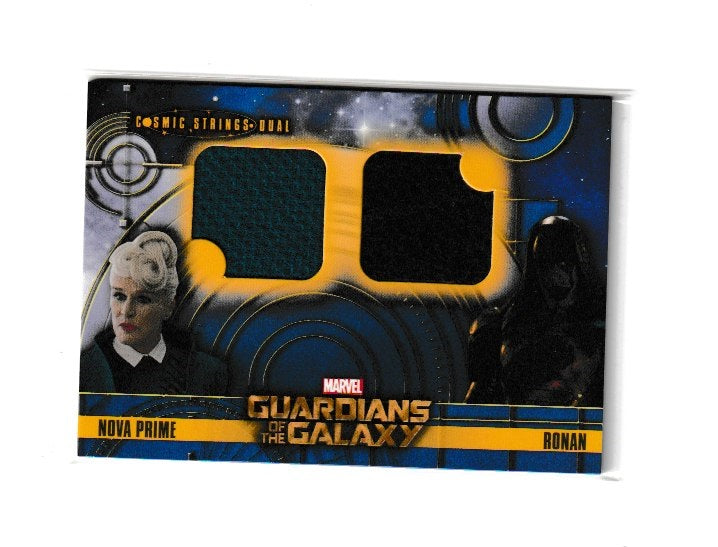 2014 Guardians of the Galaxy Cosmic Strings Dual #CSD-10 Glenn Close as Nova Prime & Lee Pace as Ronan