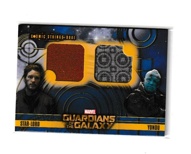 2014 Guardians of the Galaxy Cosmic Strings Dual #CSD-12 Chris Pratt as Star Lord & Michael Rooker as Yondu