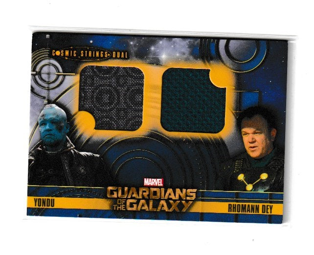 2014 Guardians of the Galaxy Cosmic Strings Dual #CSD-13 Michael Rooker as Yondu & John C Reilly as Rhomann Dey