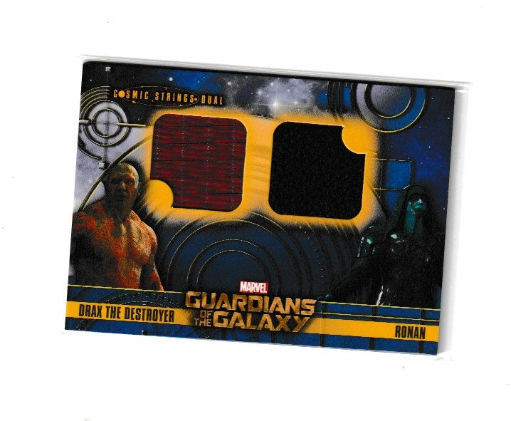 2014 Guardians of the Galaxy Cosmic Strings Dual #CSD-14 Dave Bautista as Drax the Destroyer & Lee Pace as Ronan