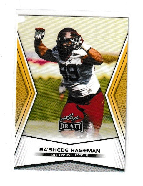 2014 Leaf Draft Gold #46 Ra'Shede Hageman