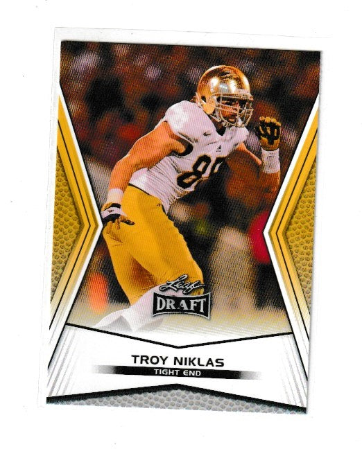 2014 Leaf Draft Gold #62 Troy Niklas