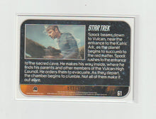 Load image into Gallery viewer, 2014 Star Trek Movies 2009 Star Trek Movies Gold #61 Spock Beams Down To Vulcan
