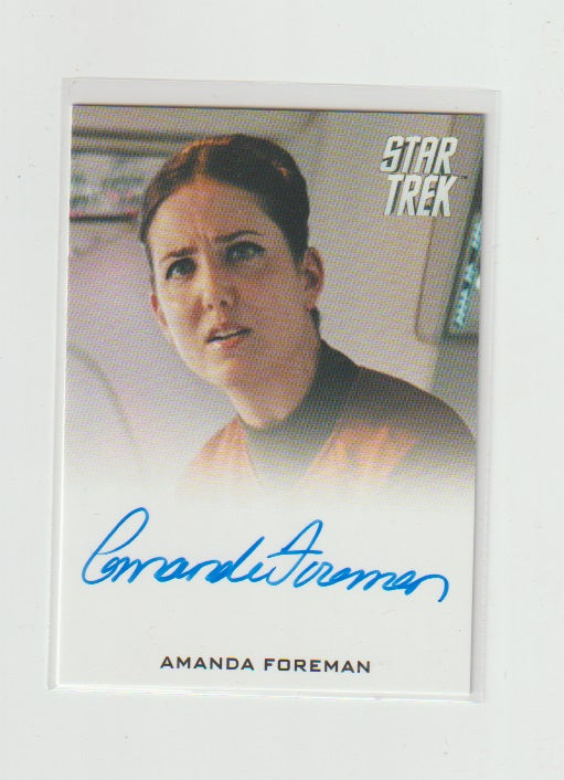 2014 Star Trek Movies Autographs Amanda Foreman as Hannity