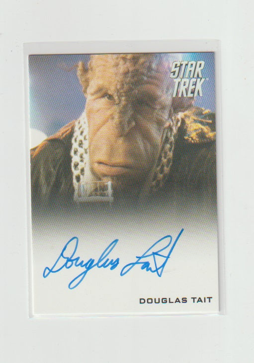 2014 Star Trek Movies Autographs Douglas Tait as Long Face Bar Alien