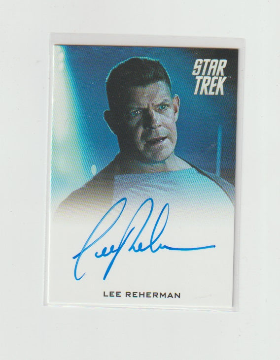 2014 Star Trek Movies Autographs Into Darkness Vertical Lee Reherman as Security Officer