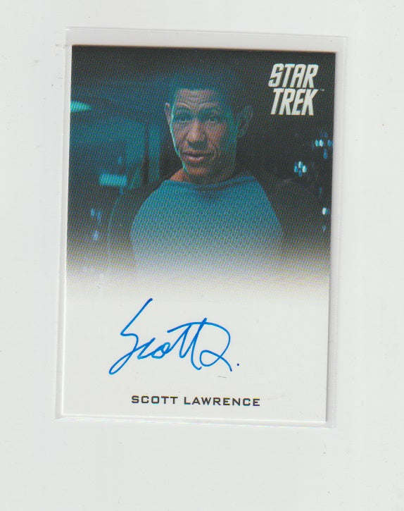 2014 Star Trek Movies Autographs Into Darkness Vertical Scott Lawrence as Bridge Officer