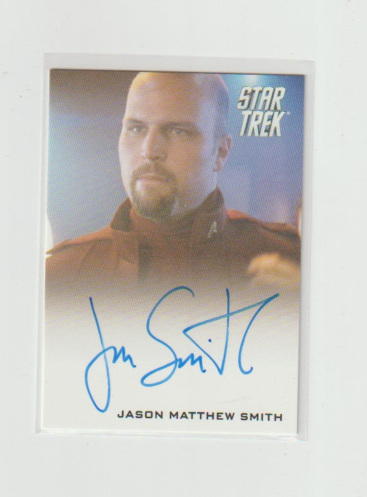 2014 Star Trek Movies Autographs Jason Matthew Smith as Burly Cadet