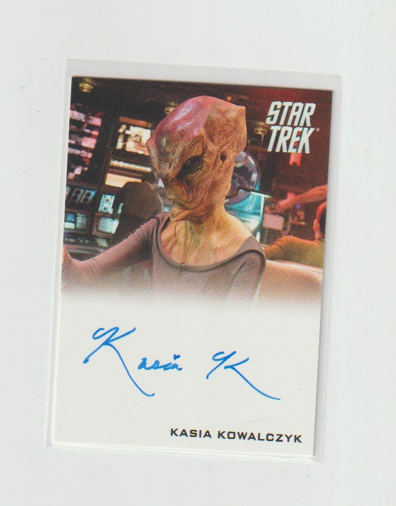 2014 Star Trek Movies Autographs Kasia Kowalczyk as Kelvin Alien