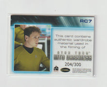 Load image into Gallery viewer, 2014 Star Trek Movies Uniform Relics #RC7 Chekov
