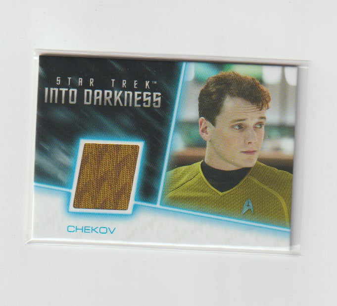 2014 Star Trek Movies Uniform Relics #RC7 Chekov