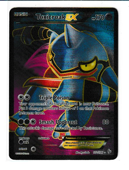 2014 XY Flashfire #102 Toxicroak EX