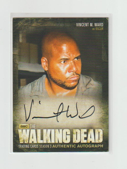 2014 Walking Dead Season 3 P1 Autograph #A10 Vincent M. Ward as Oscar