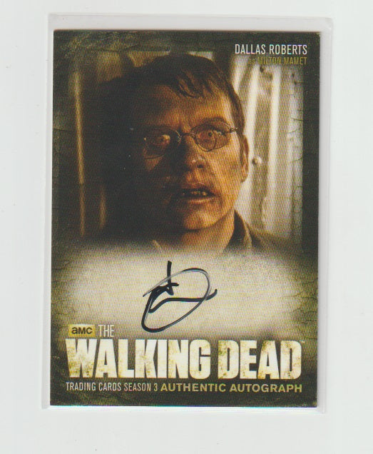 2014 Walking Dead Season 3 P2 Autographs #A16 Dallas Roberts as Milton Mamet