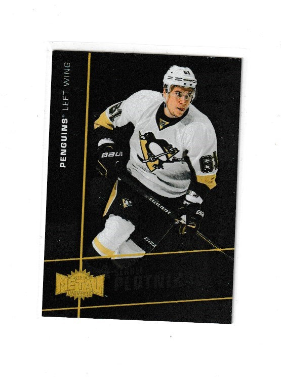 2015-16 Fleer Showcase Metal Universe #MU-23 Sergei Plotnikov