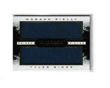 Load image into Gallery viewer, 2015-16 Panini Anthology Paired Pieces #PP-TM Morgan Rielly &amp; Tyler Biggs

