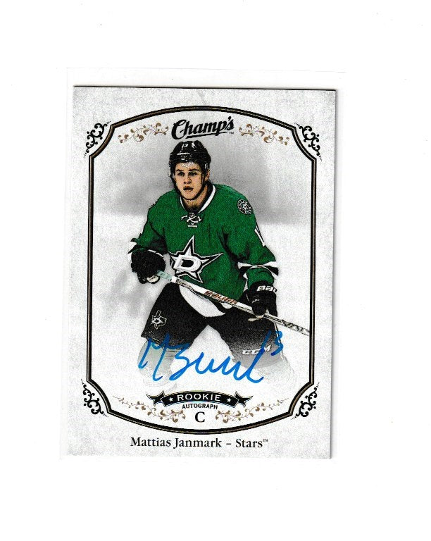 2015-16 Upper Deck Champs Autographs #162 Mattias Janmark