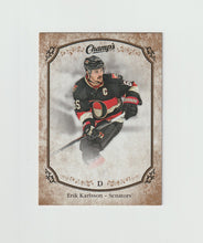 Load image into Gallery viewer, 2015-16 Upper Deck Champs Gold Variant Back #214 Erik Karlsson
