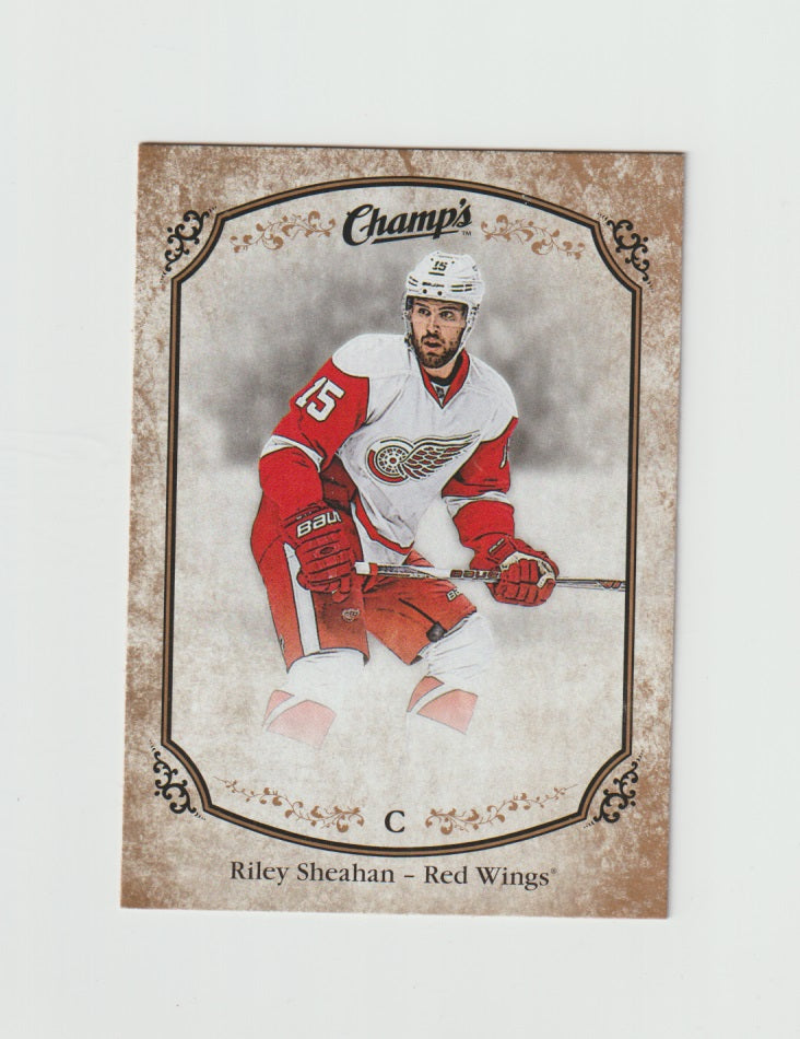 2015-16 Upper Deck Champs Gold Variant Front #127 Riley Sheahan