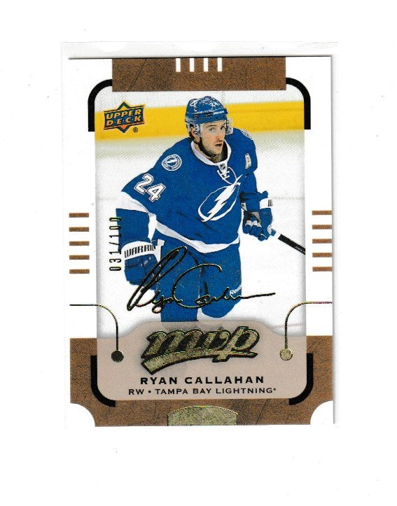 2015-16 Upper Deck MVP Gold Script #41 Ryan Callahan