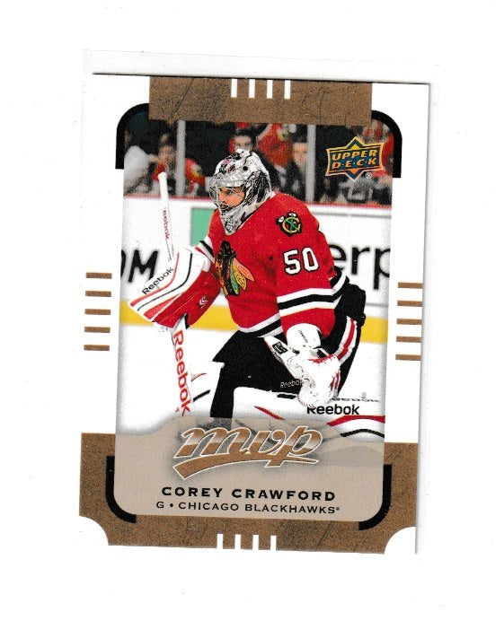 2015-16 Upper Deck MVP #161 Corey Crawford