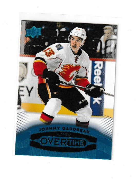 2015-16 Upper Deck Overtime Blue #132 Johnny Gaudreau