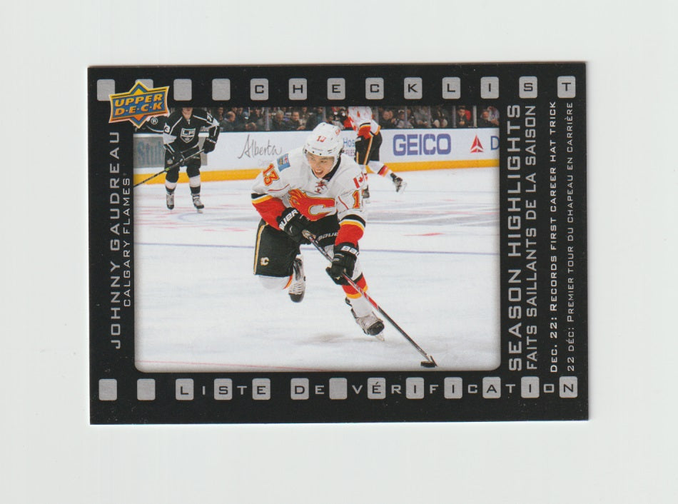 2015-16 Upper Deck Tim Hortons Season Highlights #SH-1 Johnny Gaudreau