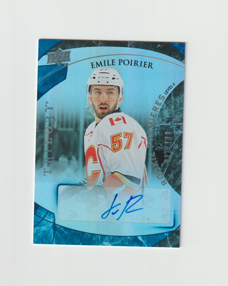 2015-16 Upper Deck Trilogy Rainbow Blue #109 Emile Poirier