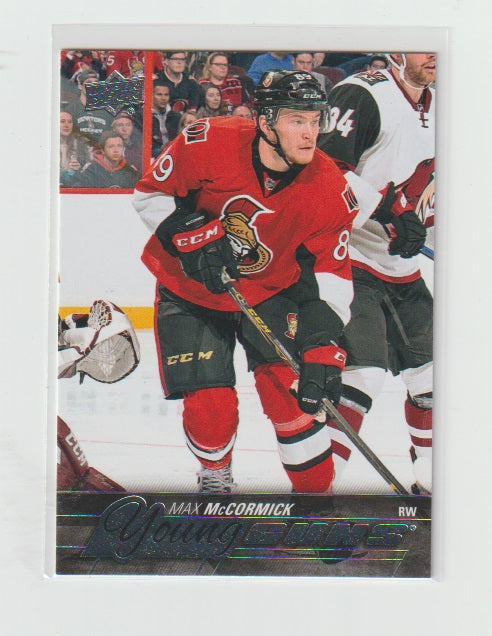 2015-16 Upper Deck Young Guns #476 Max McCormick