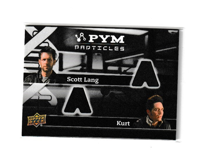 2015 Ant-Man Pym Particles Dual Memorabilia #PT2-LL Paul Rudd as Scott Lang & David Dastmalchian as Kurt