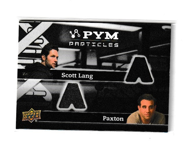 2015 Ant-Man Pym Particles Dual Memorabilia #PT2-LP Paul Rudd as Scott Lang & Bobby Cannavale as Paxton